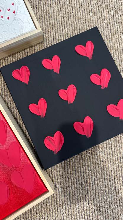 Textured Hearts Mini