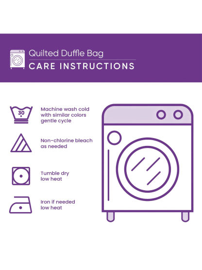 Camping Van Quilted Duffle Bag