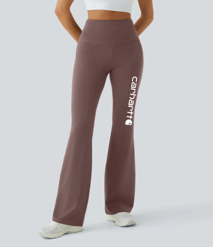 Cozy athleisure soft nude tone high-rise leggings