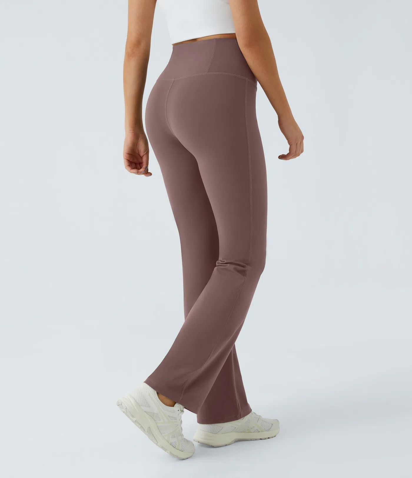 Cozy athleisure soft nude tone high-rise leggings
