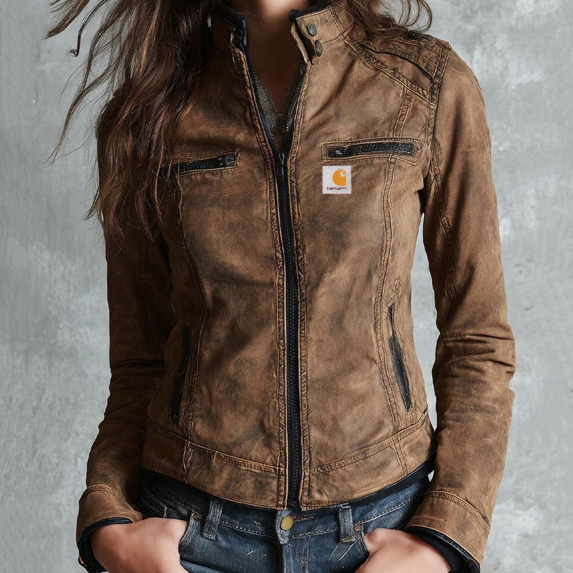 Vintage Racer Style Stand Collar Coat