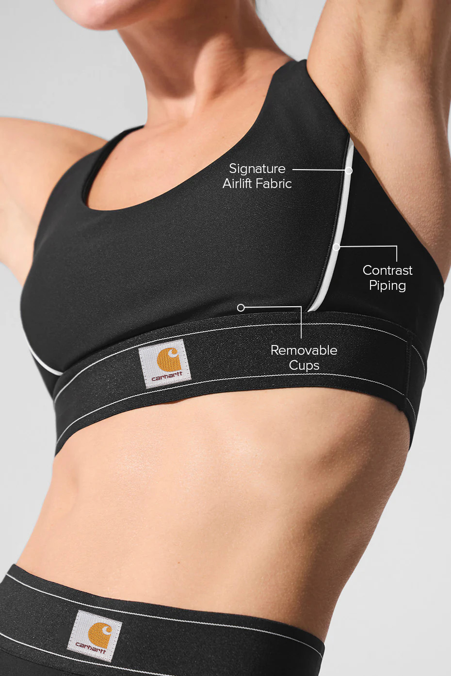 Performance high-support for running and training sports bra