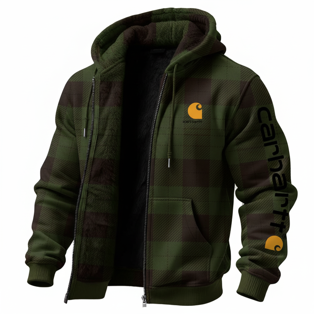 Tactical Olive Dark Green Quilted Lined Jacket