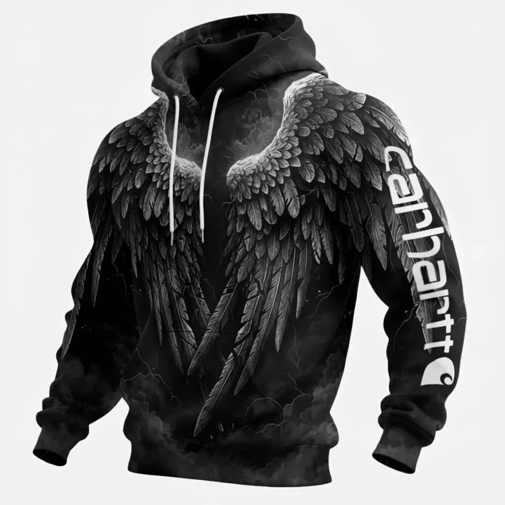 Vip men's effect loose casual Long sleeve hooded sweatshirt