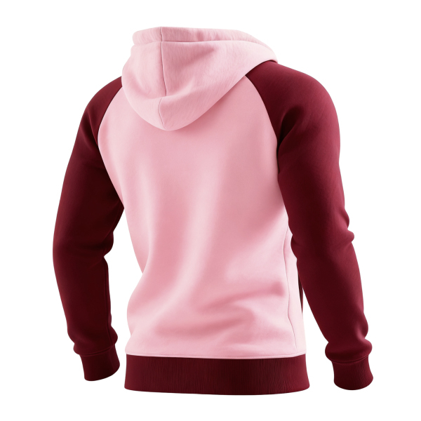 Retro Western Style Women's Raglan Sleeve Contrast Color Stitching 1 Hooded Sweatshirt