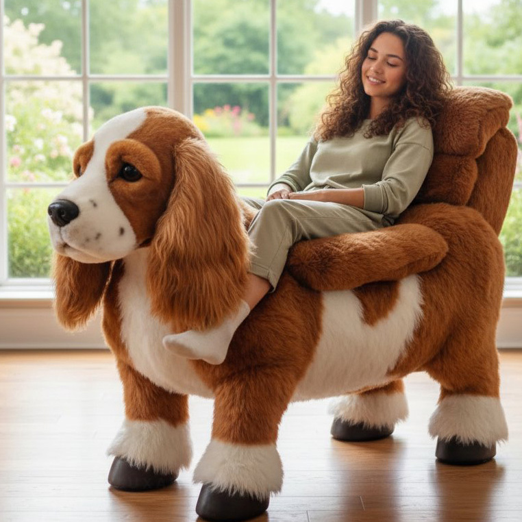 Oversized Soft Dog Shaped Animal Lazy Sofa
