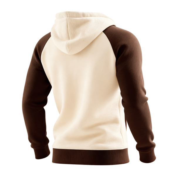 Retro Western Style Women's Raglan Sleeve Contrast Color Stitching 1 Hooded Sweatshirt