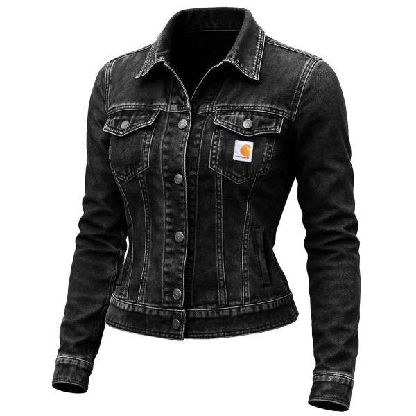 Women's Vintage Western Cowboy Multi-Pocket Distressed Lapel Outdoor Jacket
