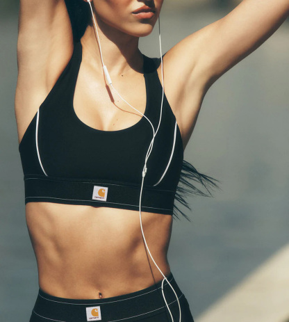 Performance high-support for running and training sports bra