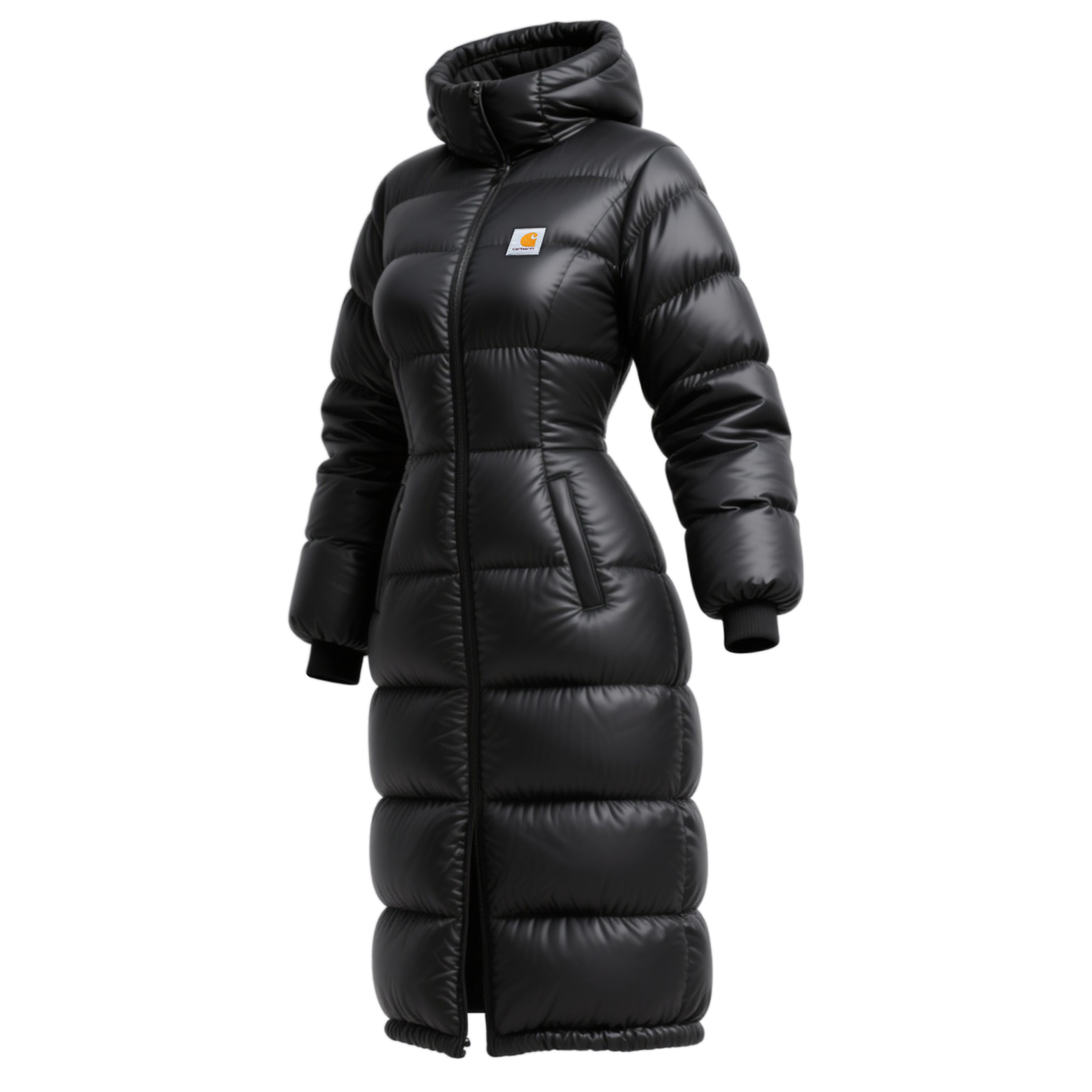 Women's Long Thick Hooded Jacket