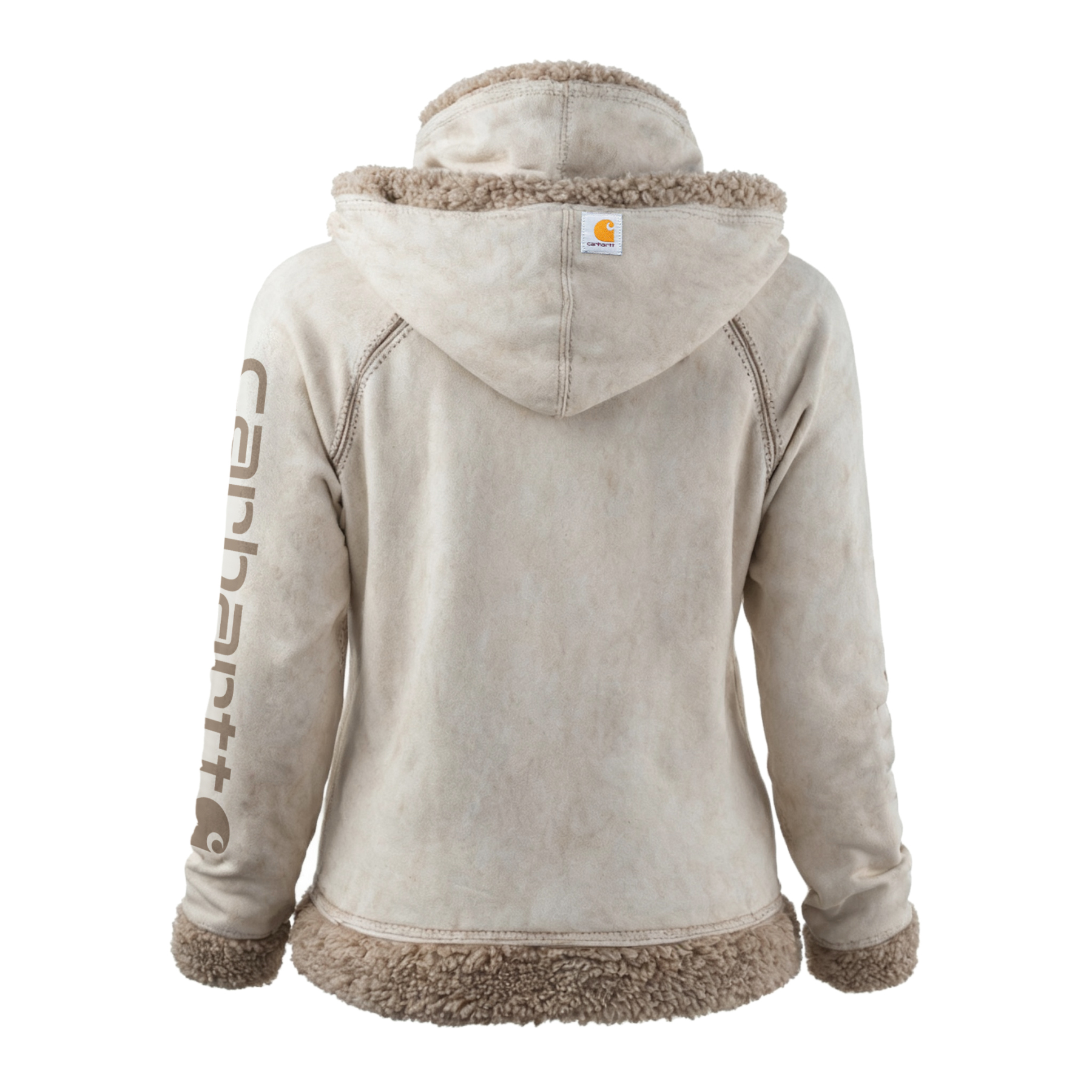 Women's Retro Suede Thickened Warm Pile Collar Hooded Sweatshirt