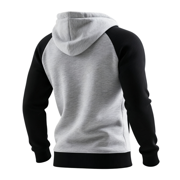 Retro Western Style Women's Raglan Sleeve Contrast Color Stitching 1 Hooded Sweatshirt