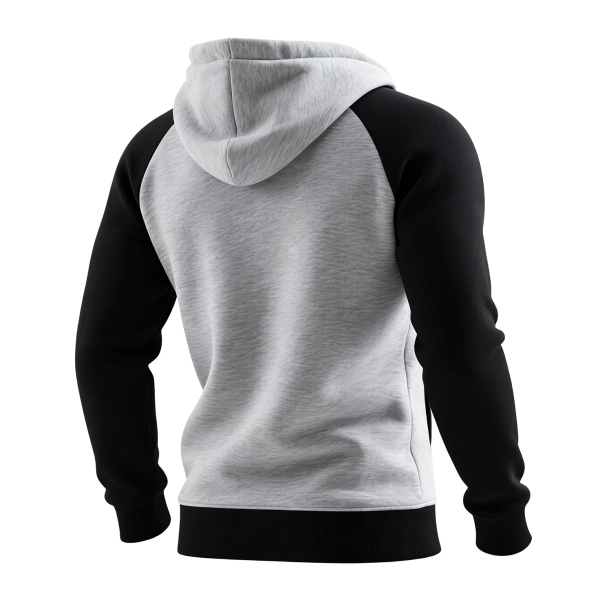Retro Western Style Women's Raglan Sleeve Contrast Color Stitching 1 Hooded Sweatshirt