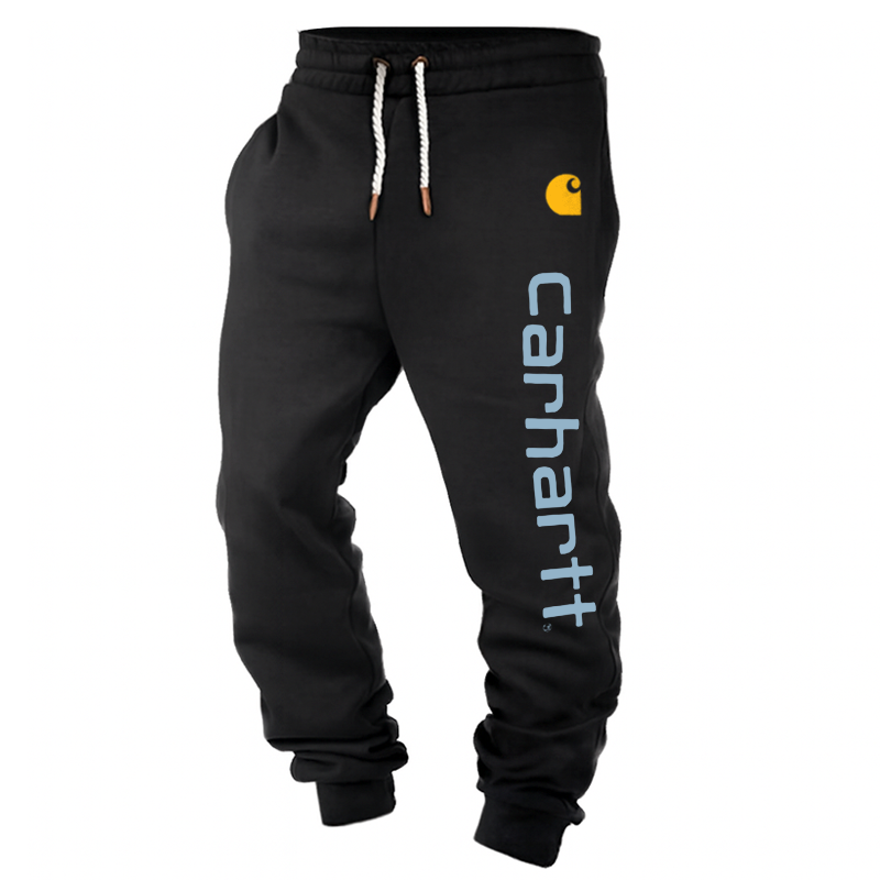 Comfortable Jogger Pants With Vertical Logo Design For Casual Wear