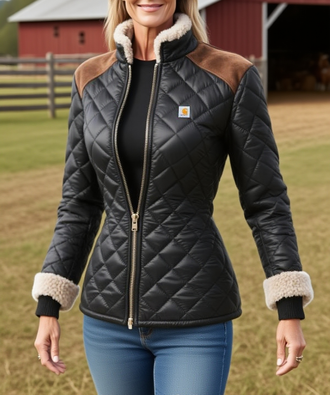 Women's Retro Wool Stand Collar Jacket Thickened Cotton Jacket