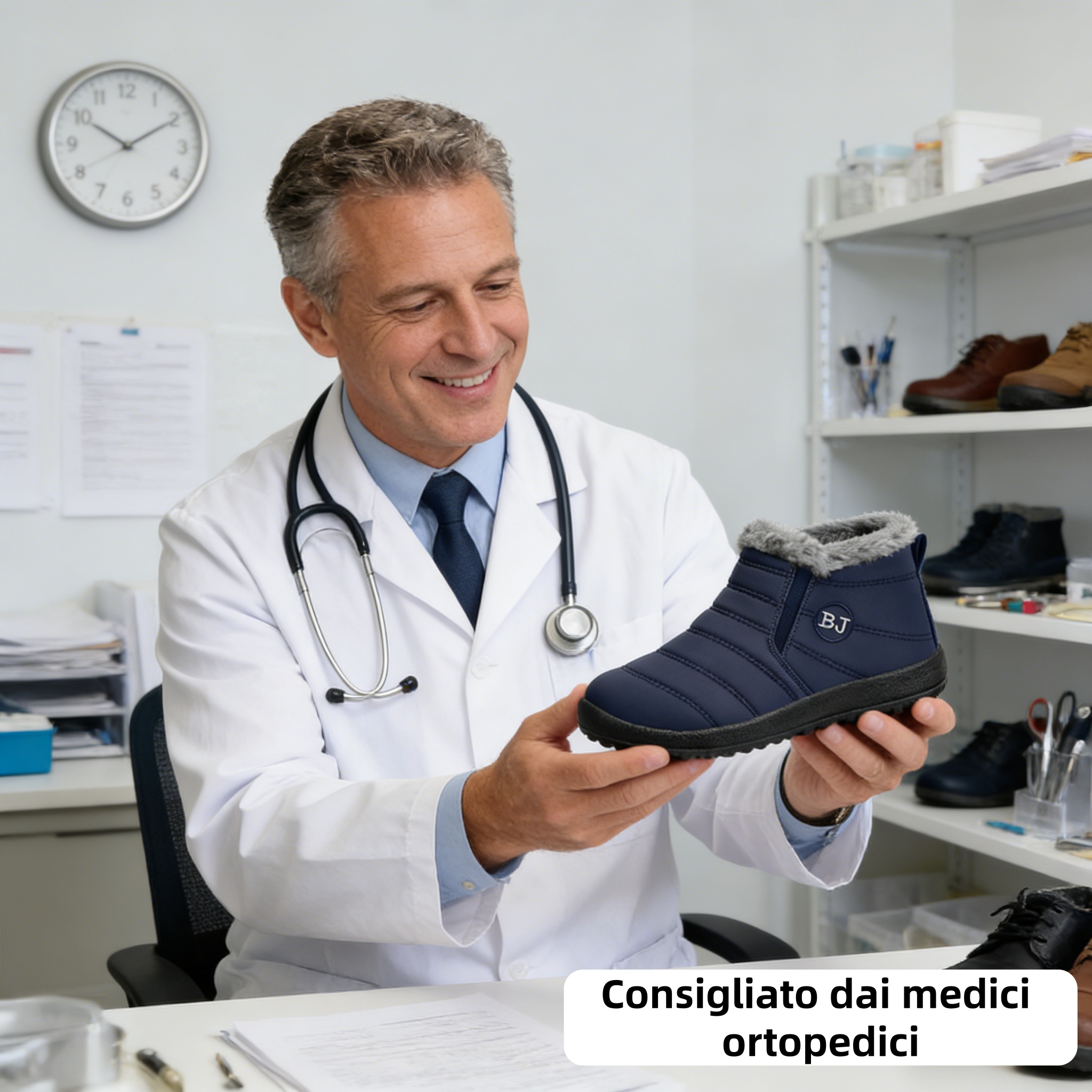 🔥Sconto del 67% oggi - Non perderlo!⏰Scarpa ortopedica invernale ergonomica per dolori a piedi, ginocchia e schiena - Unisex