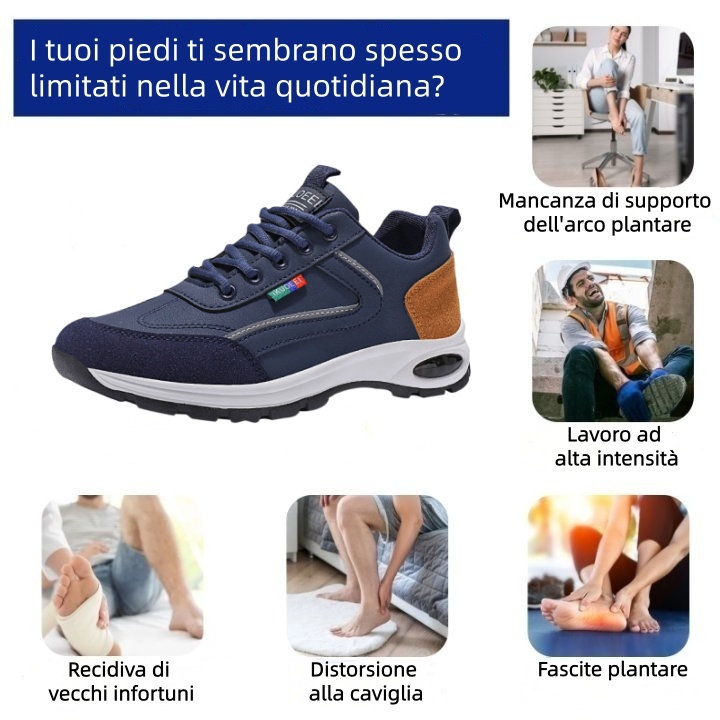 🔥Sconto del 67% oggi - Non perderlo!⏰Scarpa ortopedica invernale ergonomica per dolori a piedi, ginocchia e schiena - Unisex