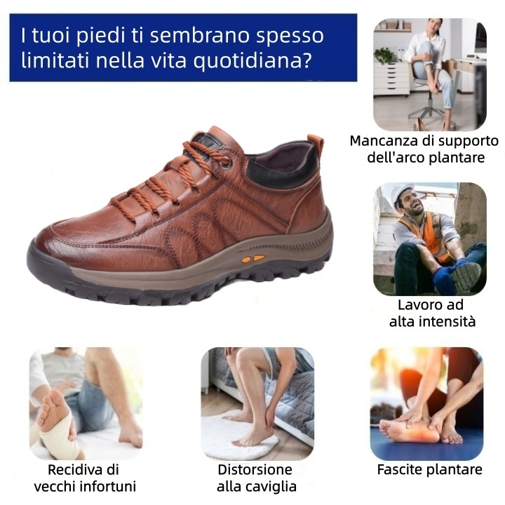 Scarpe ortopediche mediche Nersora®: progettate ergonomicamente per alleviare il dolore alla schiena, ai piedi e alle articolazioni.