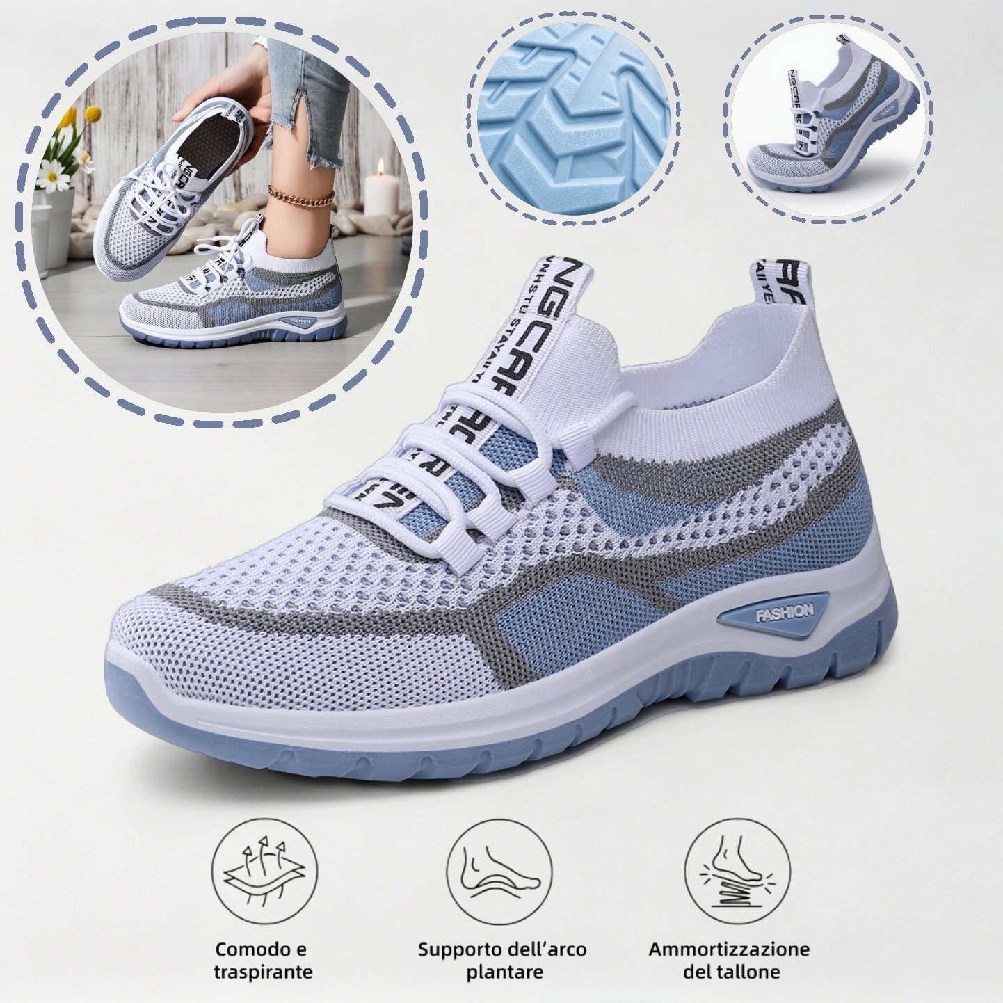 ⏰Ultimo giorno! Sconto del 70%! ✅ Scarpe ortopediche di qualità medica, appositamente progettate per problemi ai piedi, per alleviare il dolore alla schiena, alle articolazioni e ai piedi.