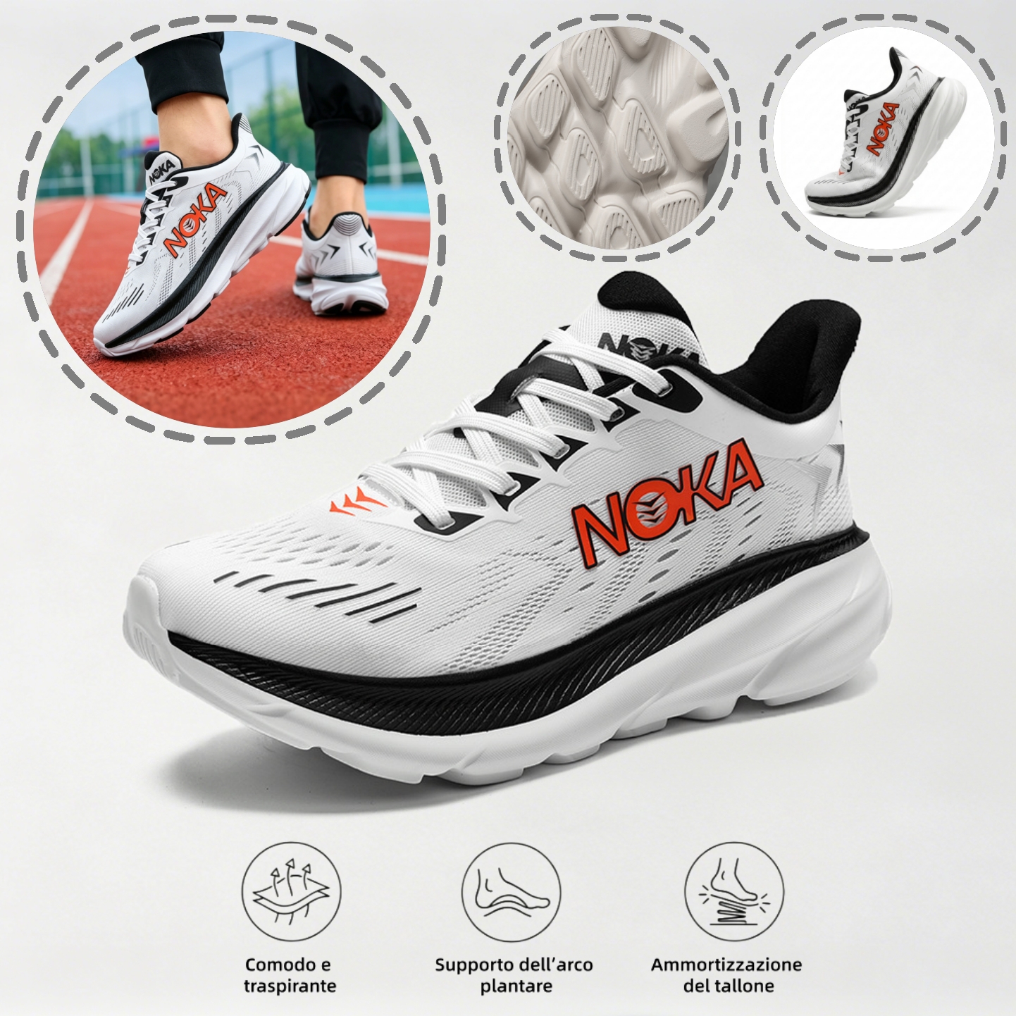 ⏰Sconto del 67%! Ultimo giorno! 👟 Queste scarpe sono perfette per le attività che durano tutto il giorno. Il design con supporto dell'arco plantare riduce efficacemente l'affaticamento.