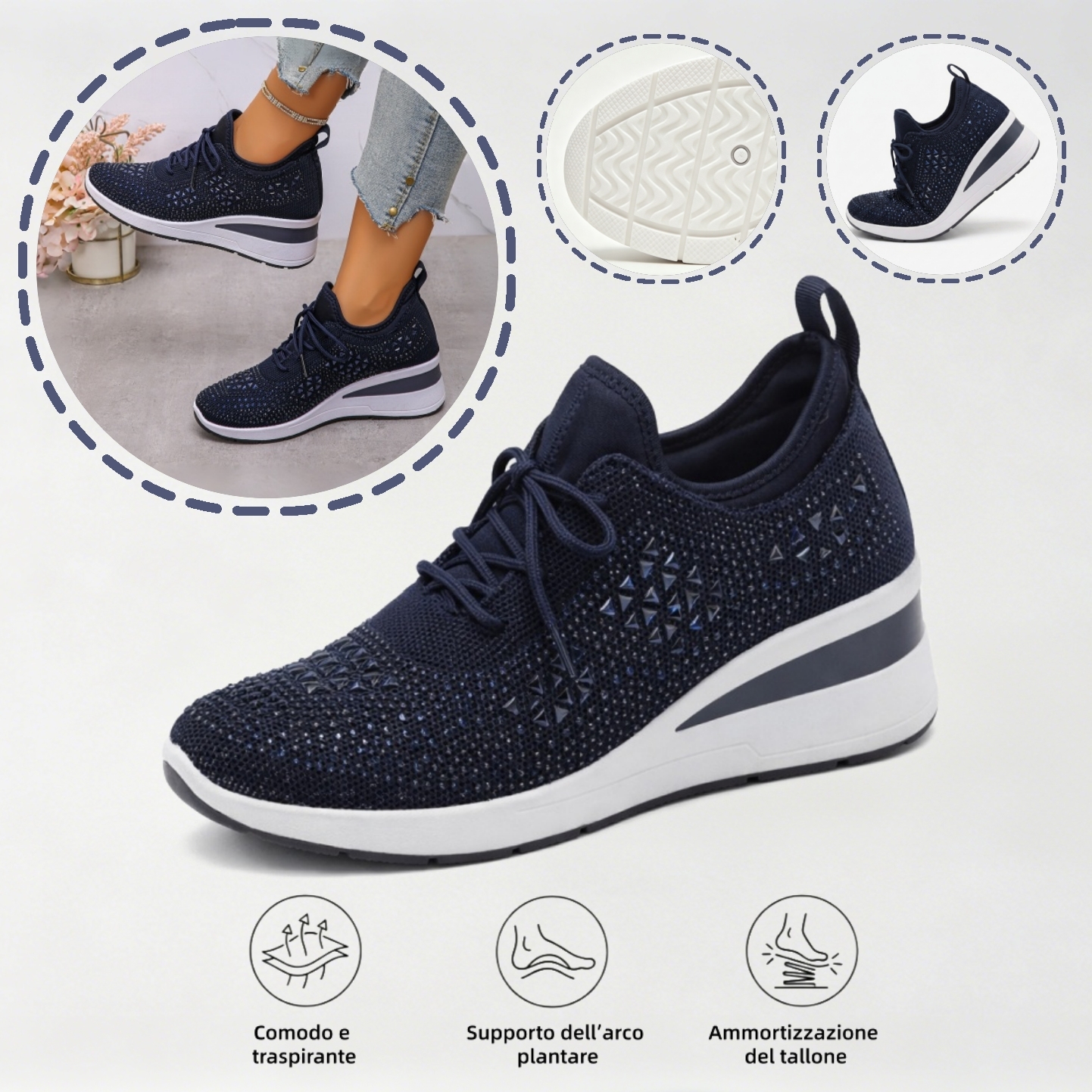 ⏰Ultimo giorno! Sconto del 67%! ✅ Scarpe ortopediche di qualità medica, appositamente progettate per problemi ai piedi, per alleviare il dolore alla schiena, alle articolazioni e ai piedi.