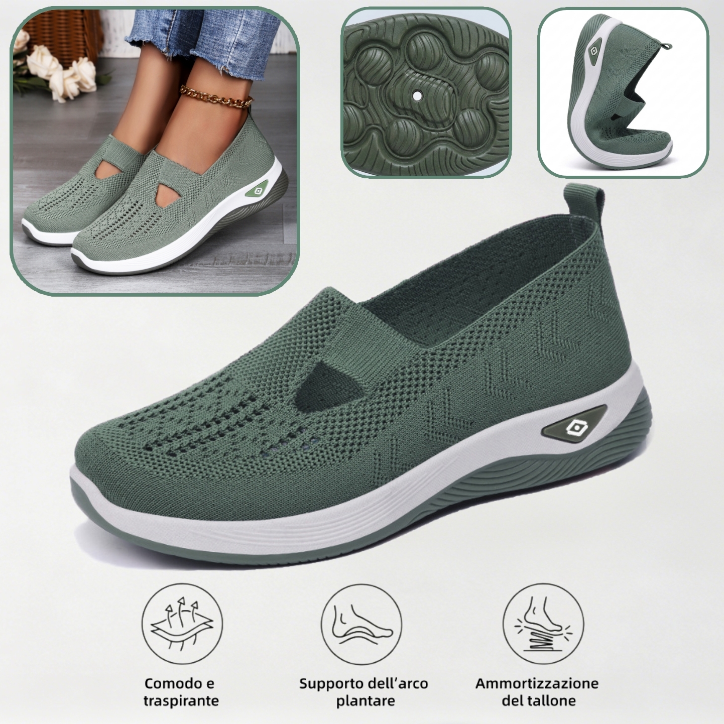 ⏰Ultimo giorno! Sconto del 70%! ✅ Scarpe ortopediche di qualità medica, appositamente progettate per problemi ai piedi, per alleviare il dolore alla schiena, alle articolazioni e ai piedi.