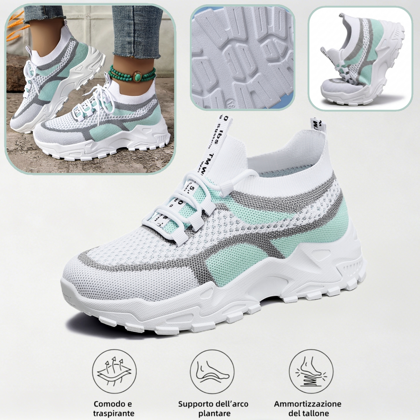 ⏰Ultimo giorno! Sconto del 70%! ✅ Scarpe ortopediche di qualità medica, appositamente progettate per problemi ai piedi, per alleviare il dolore alla schiena, alle articolazioni e ai piedi.