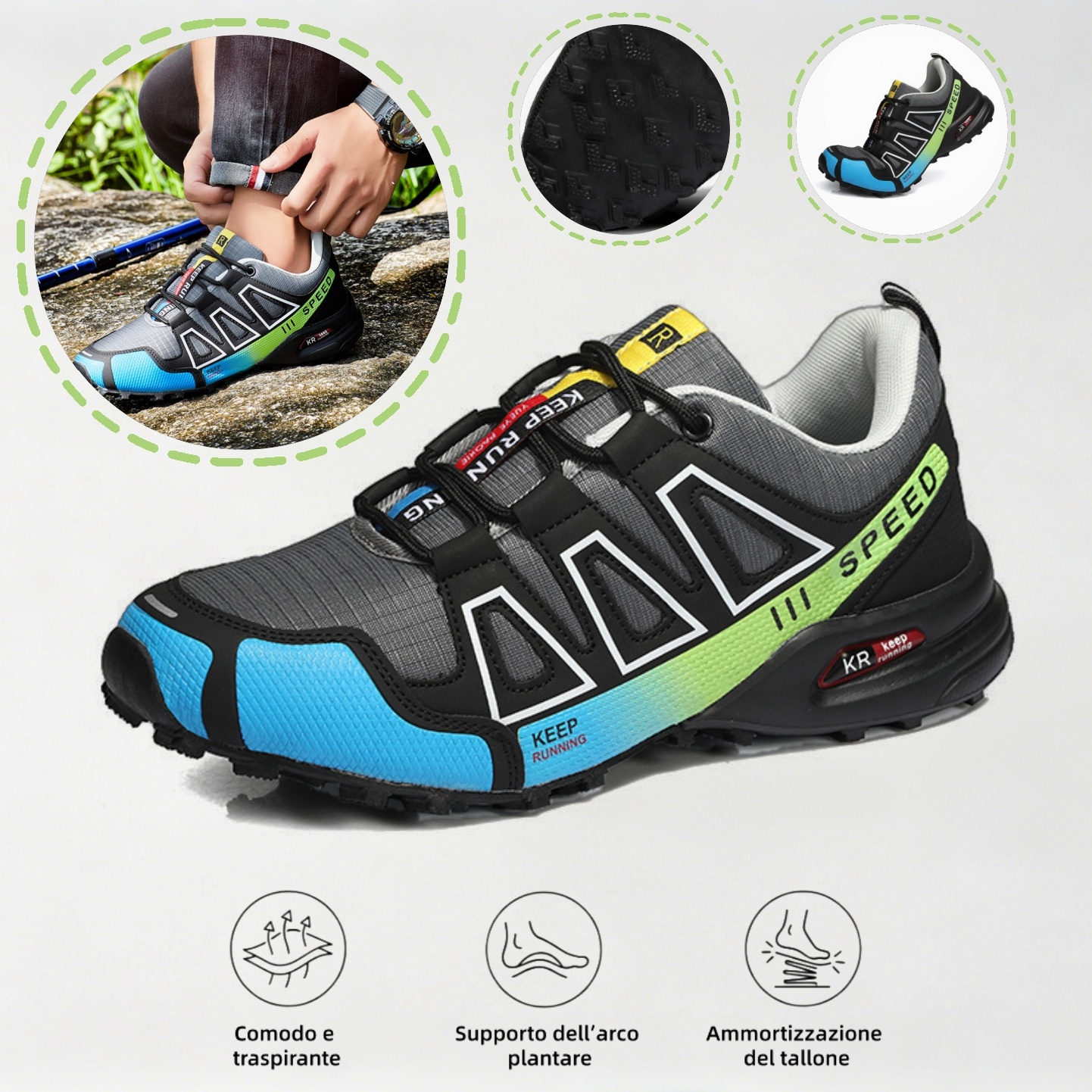  Ultimo giorno! Sconto del 67%! ✅ Scarpe ortopediche dal design ergonomico per dolori alla schiena, alle articolazioni e ai piedi - unisex