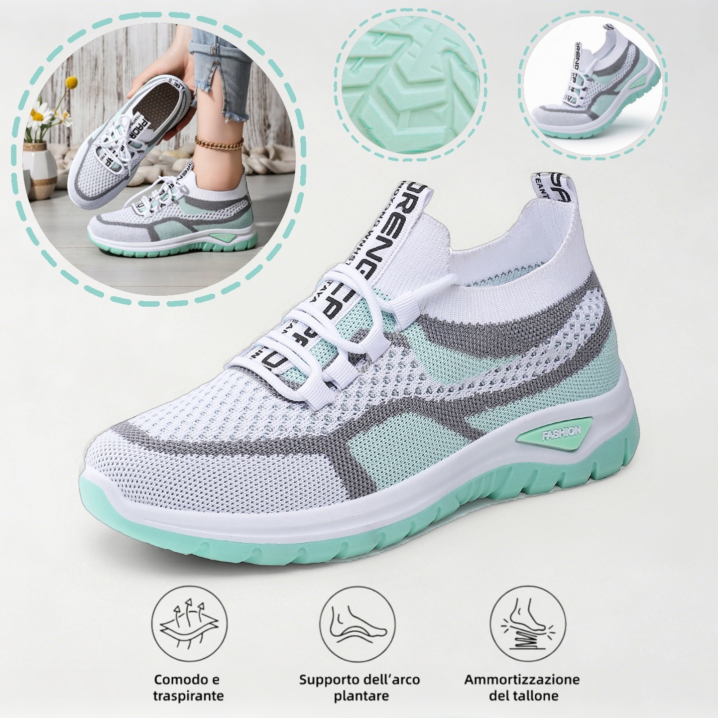 ⏰Ultimo giorno! Sconto del 70%! ✅ Scarpe ortopediche di qualità medica, appositamente progettate per problemi ai piedi, per alleviare il dolore alla schiena, alle articolazioni e ai piedi.