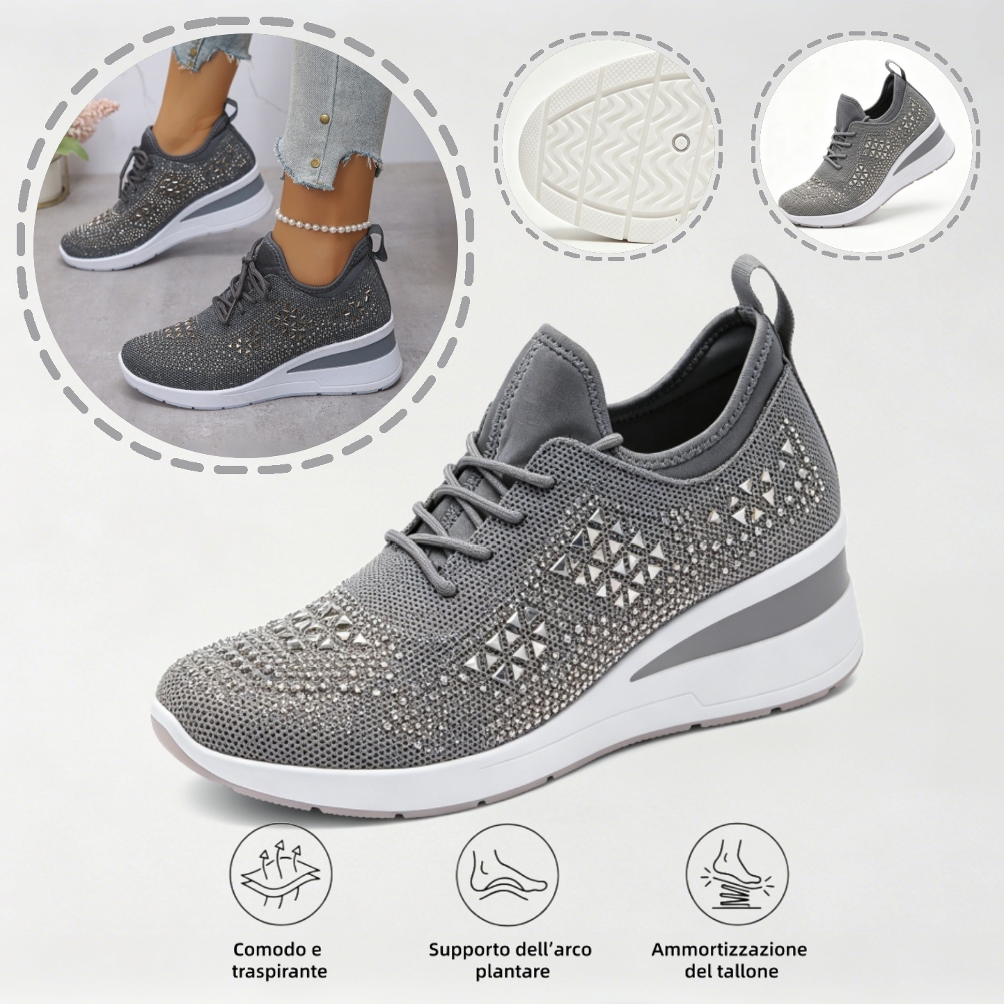 ⏰Ultimo giorno! Sconto del 67%! ✅ Scarpe ortopediche di qualità medica, appositamente progettate per problemi ai piedi, per alleviare il dolore alla schiena, alle articolazioni e ai piedi.