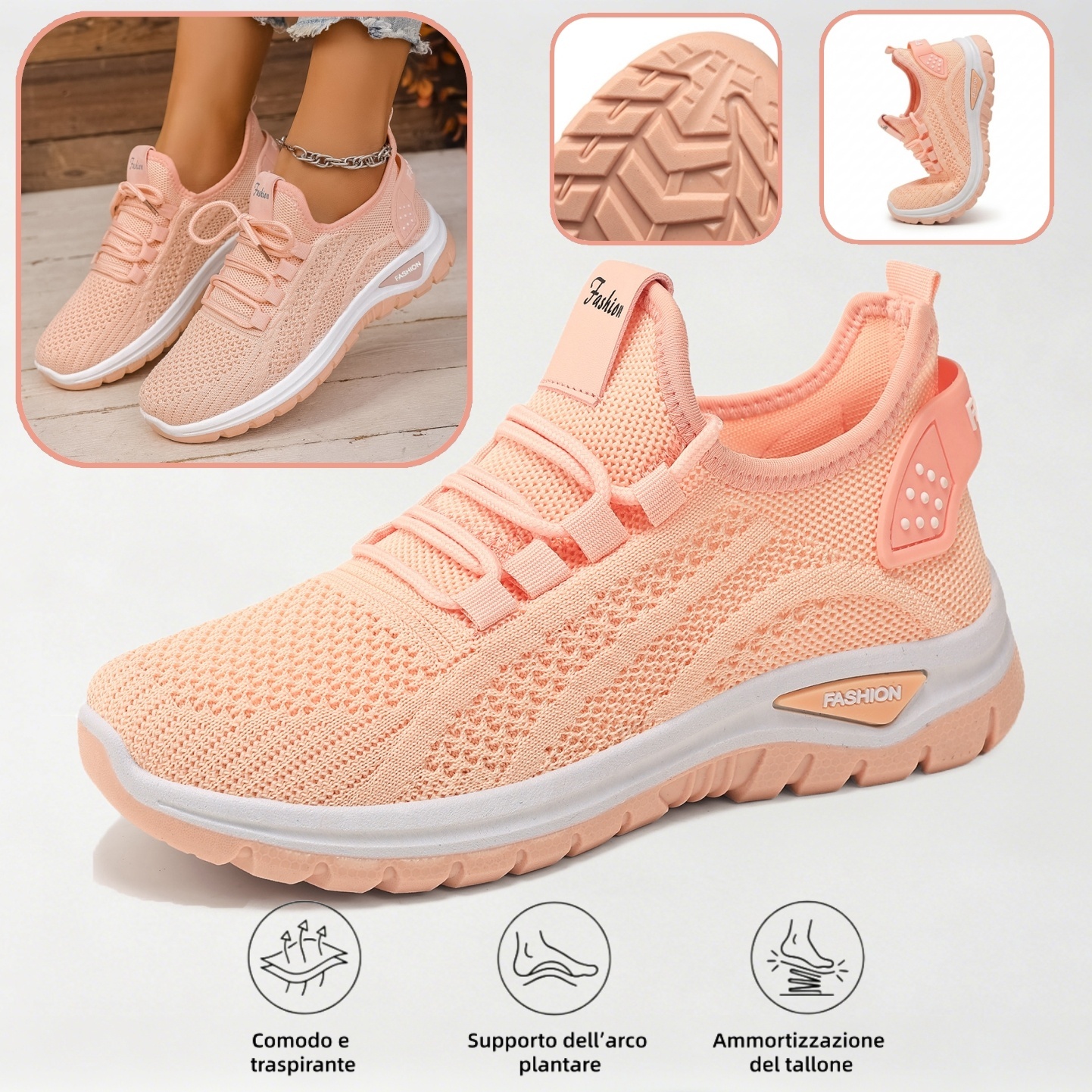 ⏰Ultimo giorno! Sconto del 70%! ✅ Scarpe ortopediche di qualità medica, appositamente progettate per problemi ai piedi, per alleviare il dolore alla schiena, alle articolazioni e ai piedi.