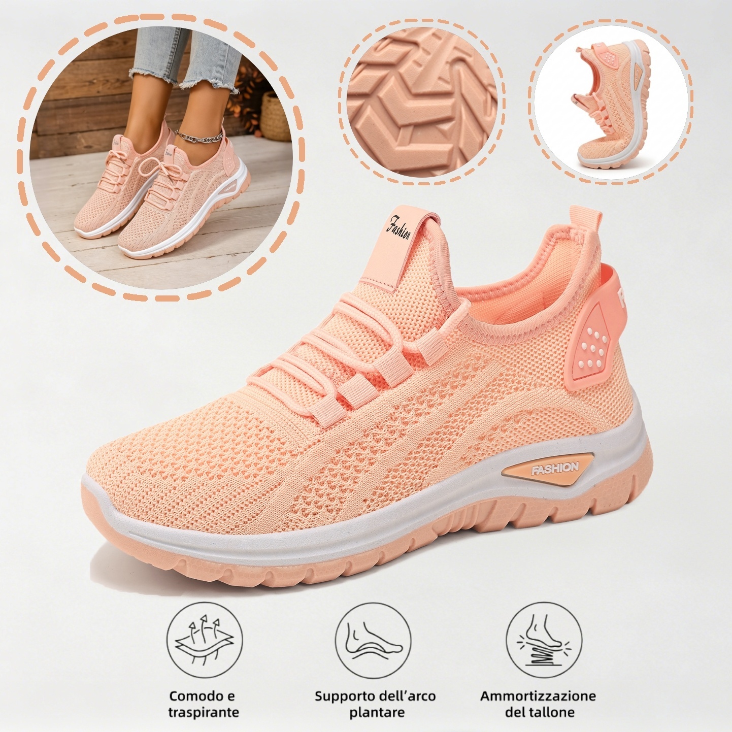 ⏰Ultimo giorno! Sconto del 70%! ✅ Scarpe ortopediche di qualità medica, appositamente progettate per problemi ai piedi, per alleviare il dolore alla schiena, alle articolazioni e ai piedi.