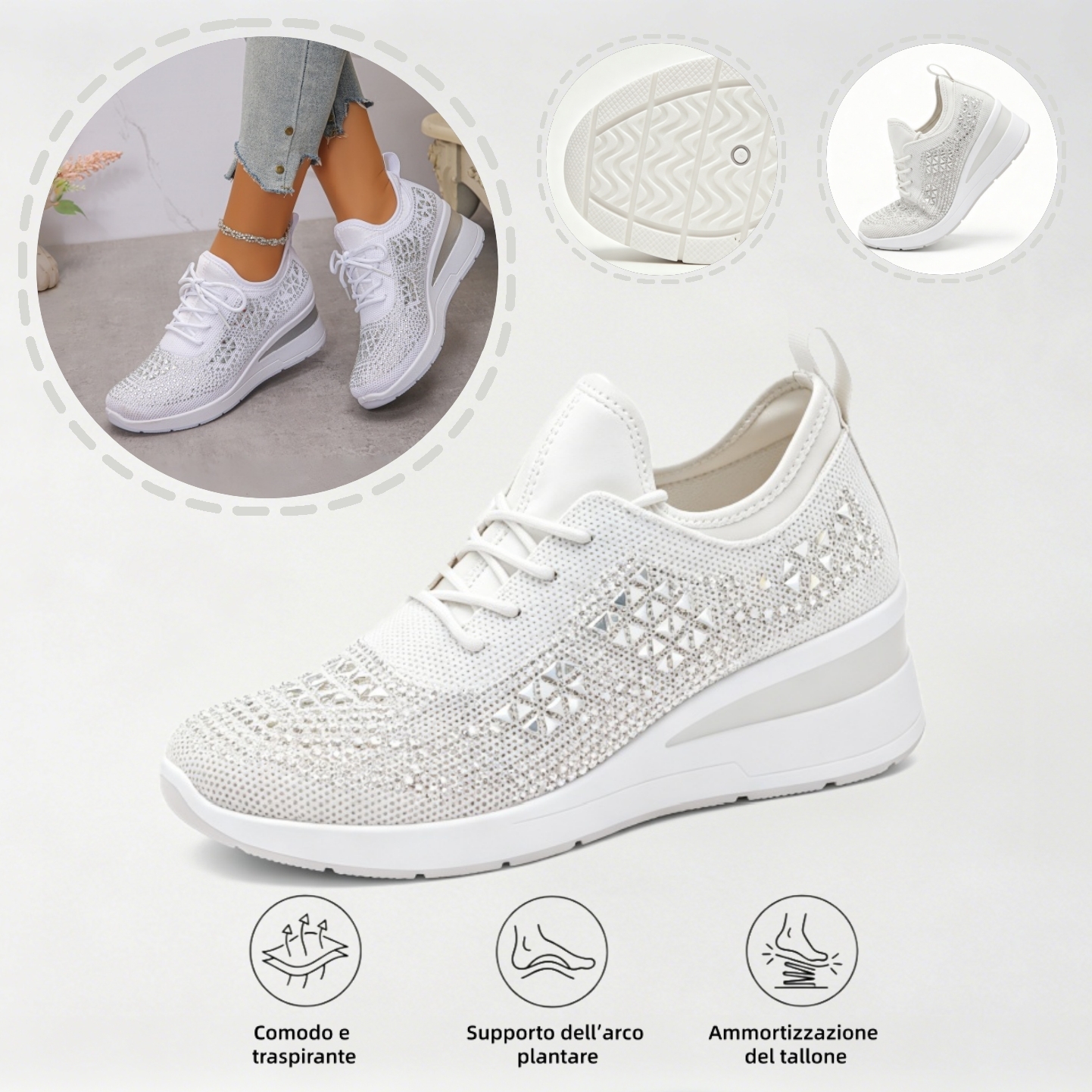 ⏰Ultimo giorno! Sconto del 67%! ✅ Scarpe ortopediche di qualità medica, appositamente progettate per problemi ai piedi, per alleviare il dolore alla schiena, alle articolazioni e ai piedi.