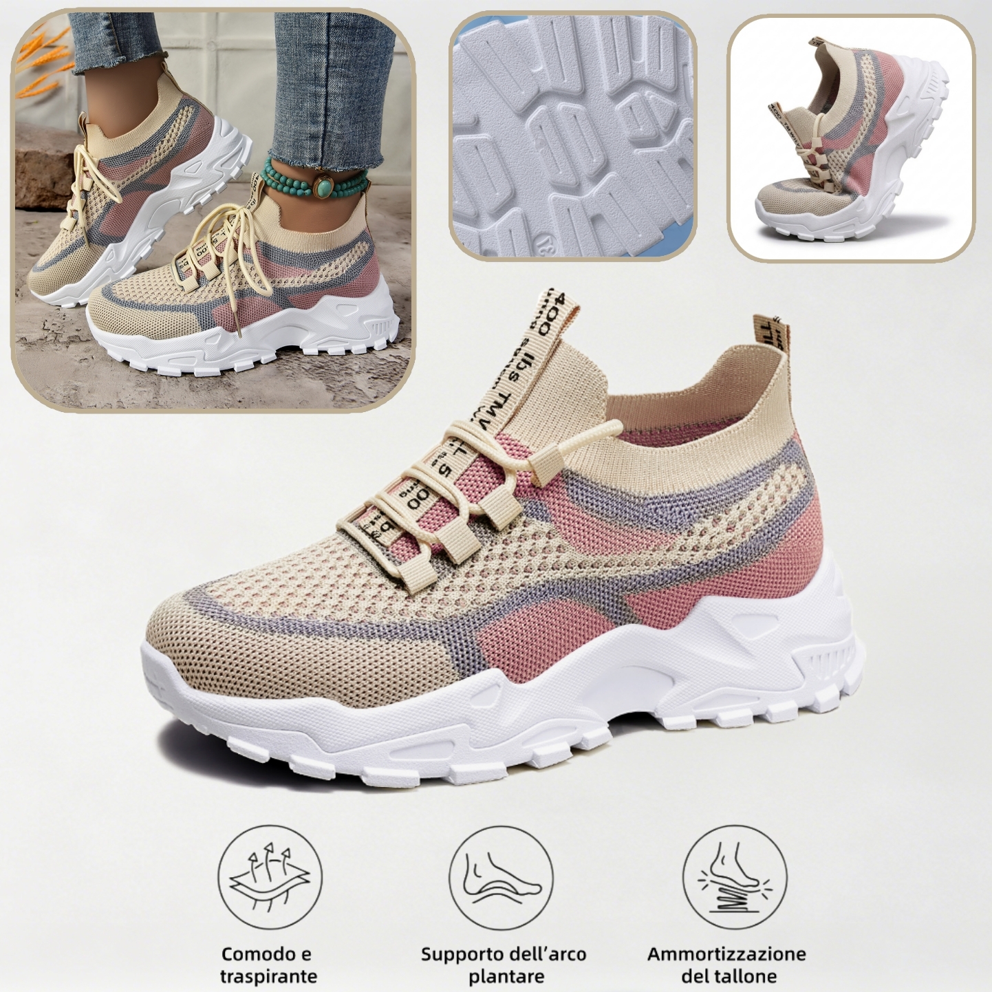 ⏰Ultimo giorno! Sconto del 70%! ✅ Scarpe ortopediche di qualità medica, appositamente progettate per problemi ai piedi, per alleviare il dolore alla schiena, alle articolazioni e ai piedi.