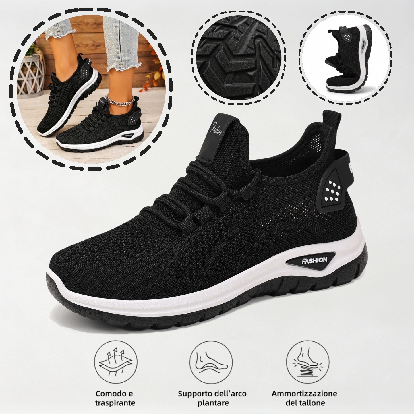 ⏰Ultimo giorno! Sconto del 70%! ✅ Scarpe ortopediche di qualità medica, appositamente progettate per problemi ai piedi, per alleviare il dolore alla schiena, alle articolazioni e ai piedi.