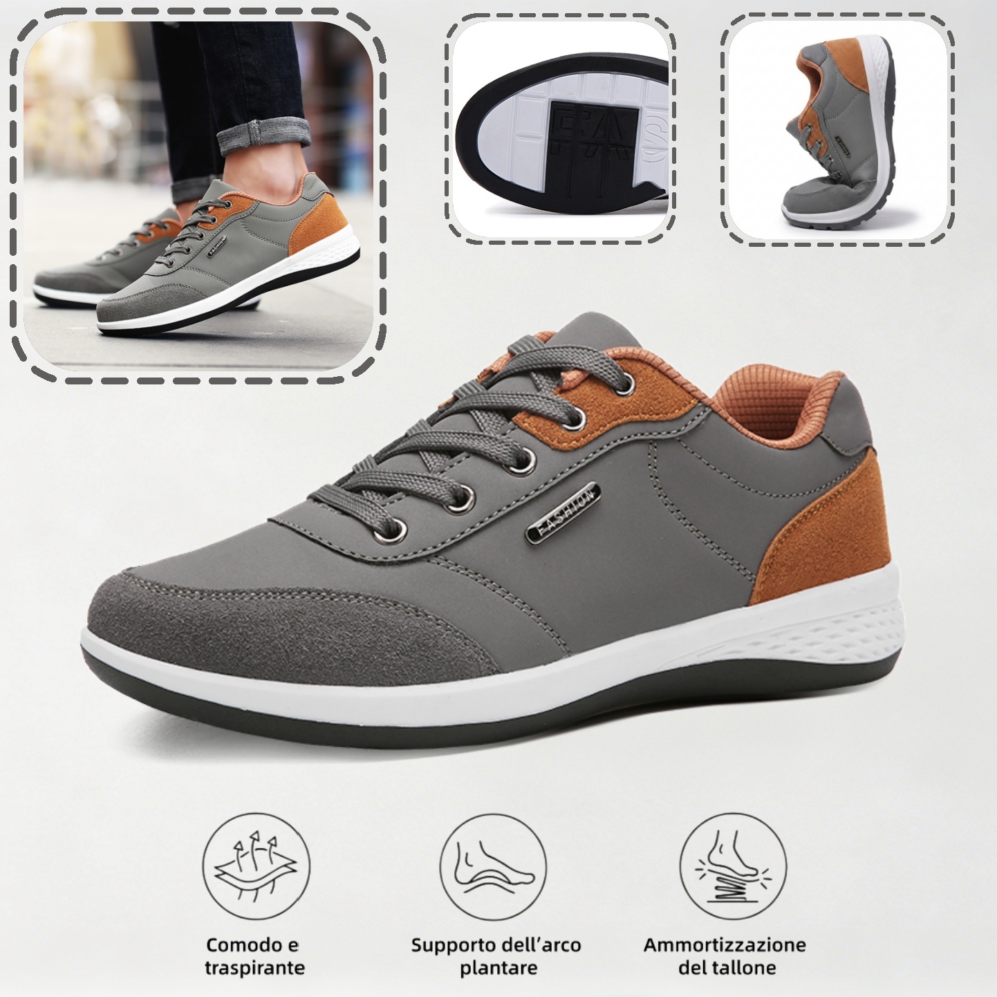 🔥 Ultimo giorno! Sconto del 70%!  ✅ Scarpe ortopediche dal design ergonomico per dolori alla schiena, alle articolazioni e ai piedi - unisex