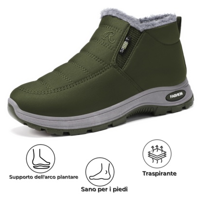 🔥Sconto del 67% oggi - Non perderlo!⏰Scarpa ortopedica invernale ergonomica per dolori a piedi, ginocchia e schiena - Unisex