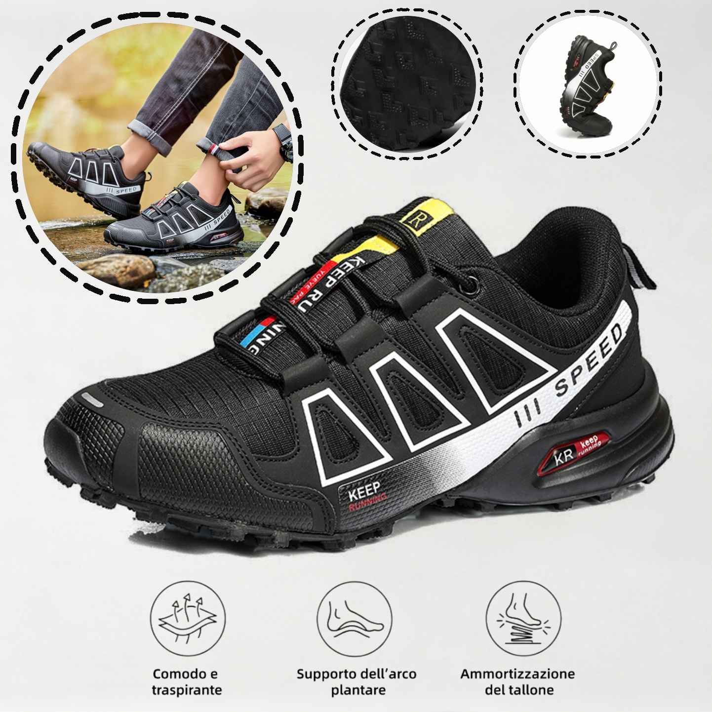  Ultimo giorno! Sconto del 67%! ✅ Scarpe ortopediche dal design ergonomico per dolori alla schiena, alle articolazioni e ai piedi - unisex