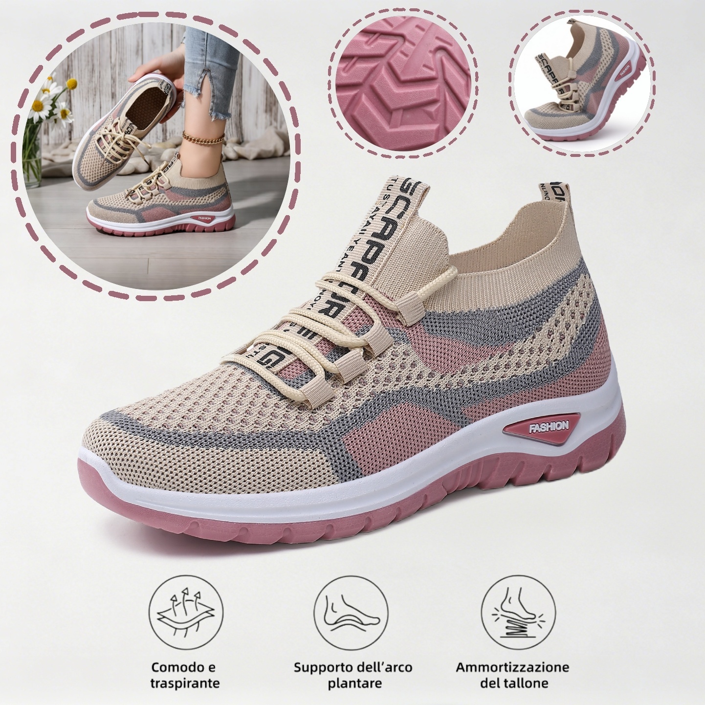 ⏰Ultimo giorno! Sconto del 70%! ✅ Scarpe ortopediche di qualità medica, appositamente progettate per problemi ai piedi, per alleviare il dolore alla schiena, alle articolazioni e ai piedi.