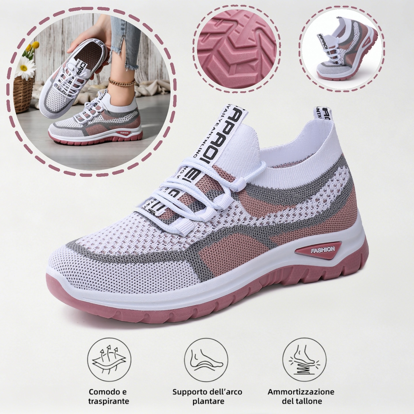 ⏰Ultimo giorno! Sconto del 70%! ✅ Scarpe ortopediche di qualità medica, appositamente progettate per problemi ai piedi, per alleviare il dolore alla schiena, alle articolazioni e ai piedi.