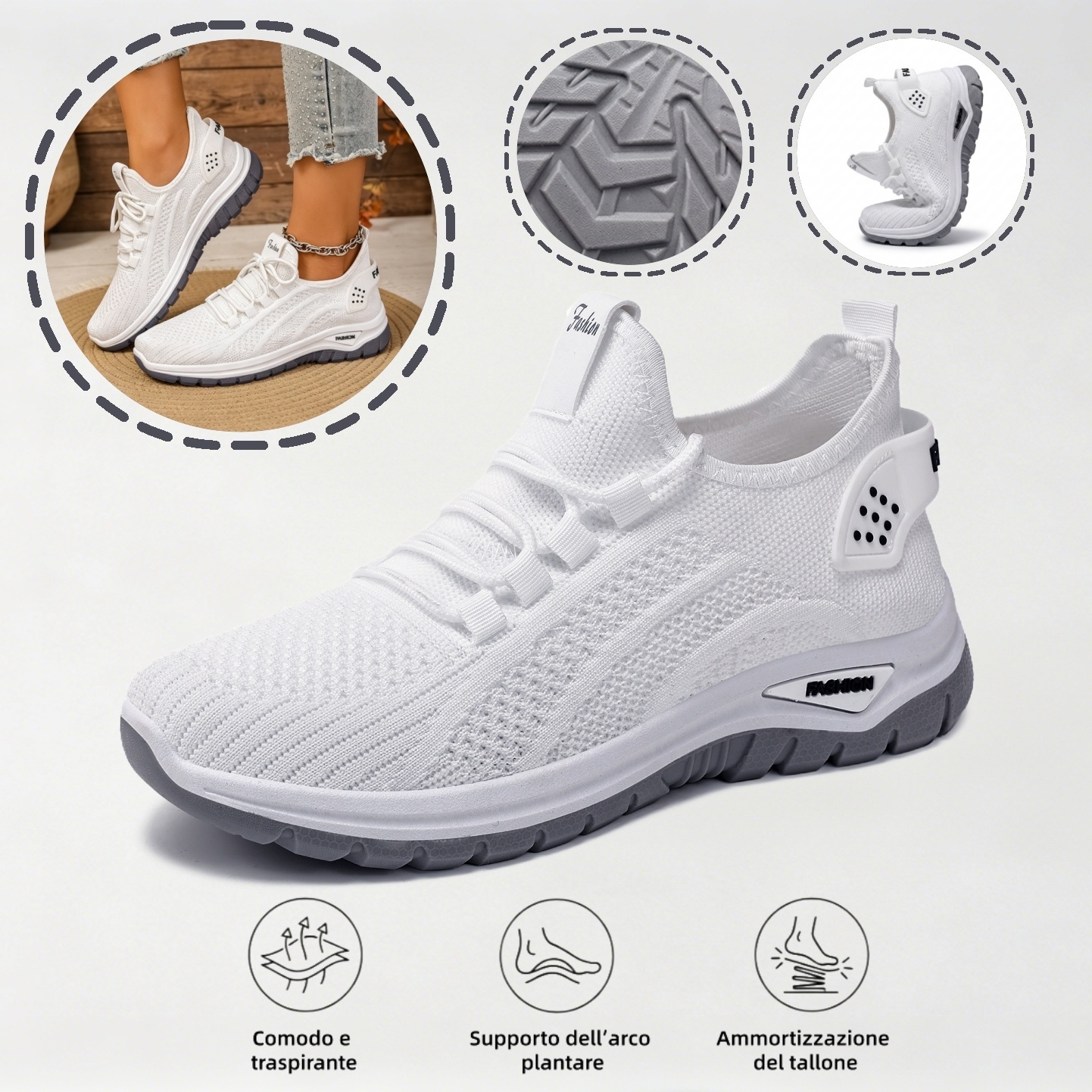 ⏰Ultimo giorno! Sconto del 70%! ✅ Scarpe ortopediche di qualità medica, appositamente progettate per problemi ai piedi, per alleviare il dolore alla schiena, alle articolazioni e ai piedi.