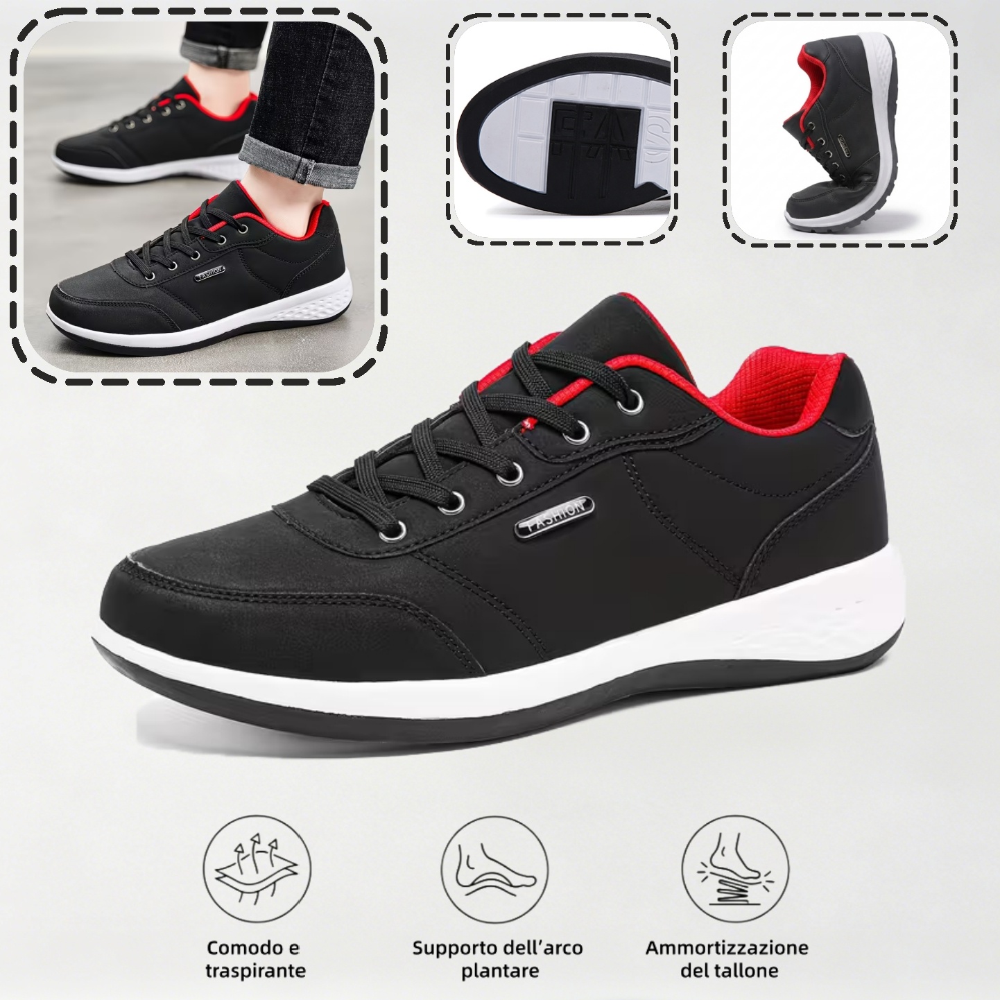 🔥 Ultimo giorno! Sconto del 70%!  ✅ Scarpe ortopediche dal design ergonomico per dolori alla schiena, alle articolazioni e ai piedi - unisex