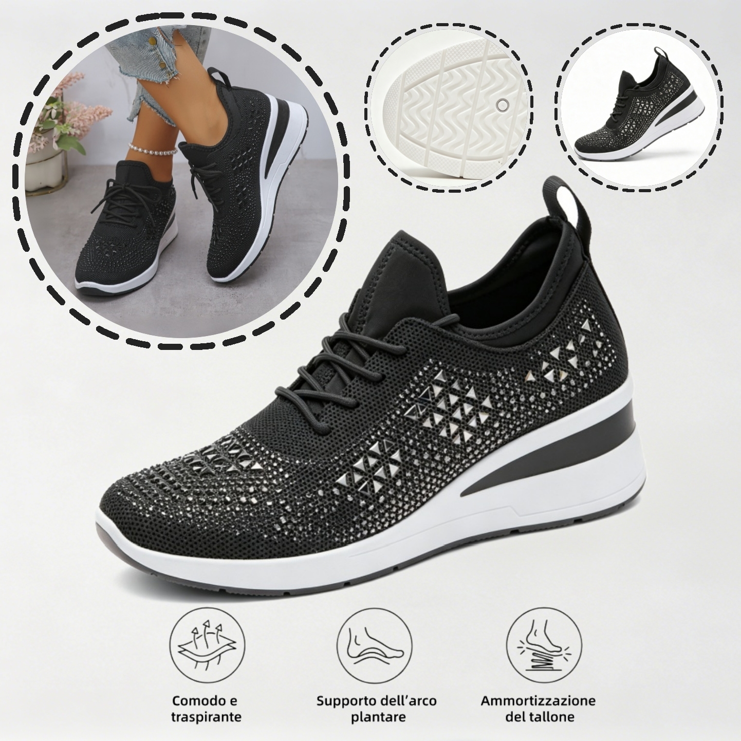 ⏰Ultimo giorno! Sconto del 67%! ✅ Scarpe ortopediche di qualità medica, appositamente progettate per problemi ai piedi, per alleviare il dolore alla schiena, alle articolazioni e ai piedi.