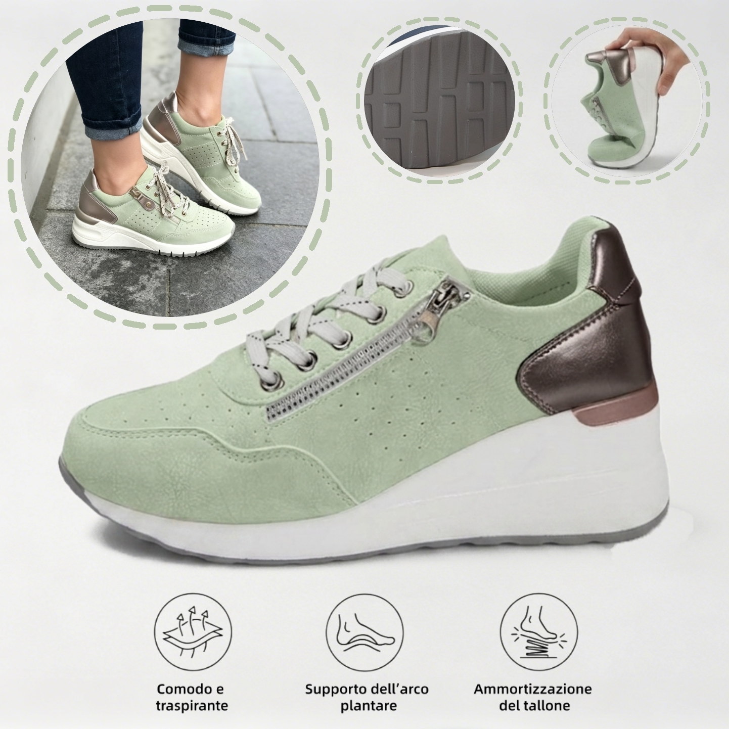 ⏰Ultimo giorno! Sconto del 70%! ✅ Scarpe ortopediche di qualità medica, appositamente progettate per problemi ai piedi, per alleviare il dolore alla schiena, alle articolazioni e ai piedi.