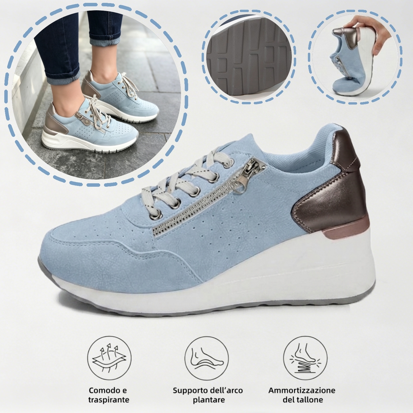 ⏰Ultimo giorno! Sconto del 70%! ✅ Scarpe ortopediche di qualità medica, appositamente progettate per problemi ai piedi, per alleviare il dolore alla schiena, alle articolazioni e ai piedi.