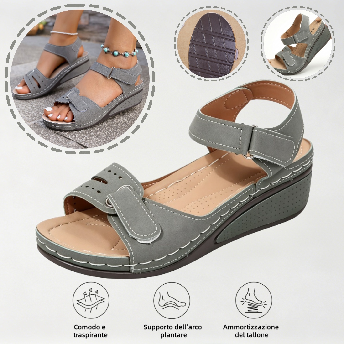 ⏰Ultimo giorno! Sconto del 67%! ✅ Scarpe ortopediche di qualità medica, appositamente progettate per problemi ai piedi, per alleviare il dolore alla schiena, alle articolazioni e ai piedi.