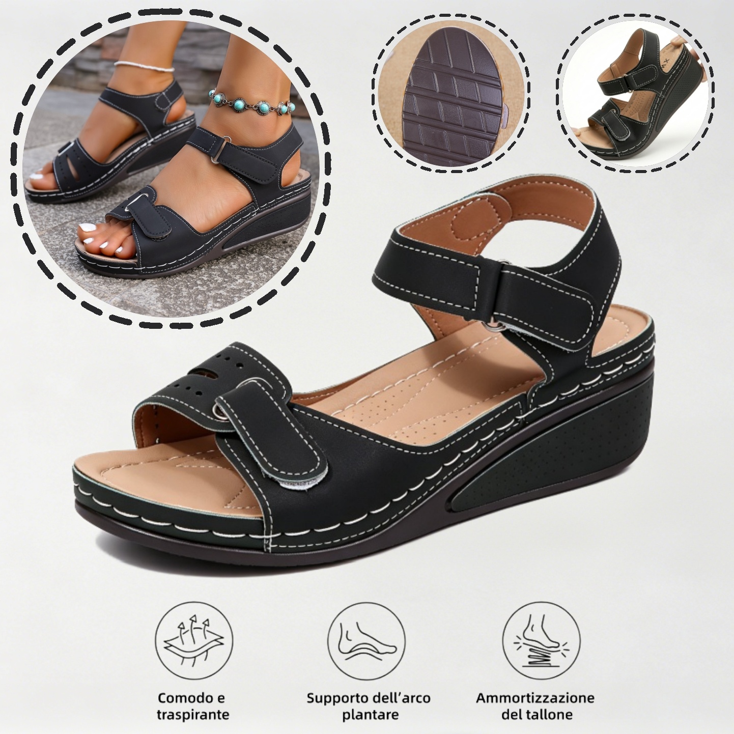 ⏰Ultimo giorno! Sconto del 67%! ✅ Scarpe ortopediche di qualità medica, appositamente progettate per problemi ai piedi, per alleviare il dolore alla schiena, alle articolazioni e ai piedi.
