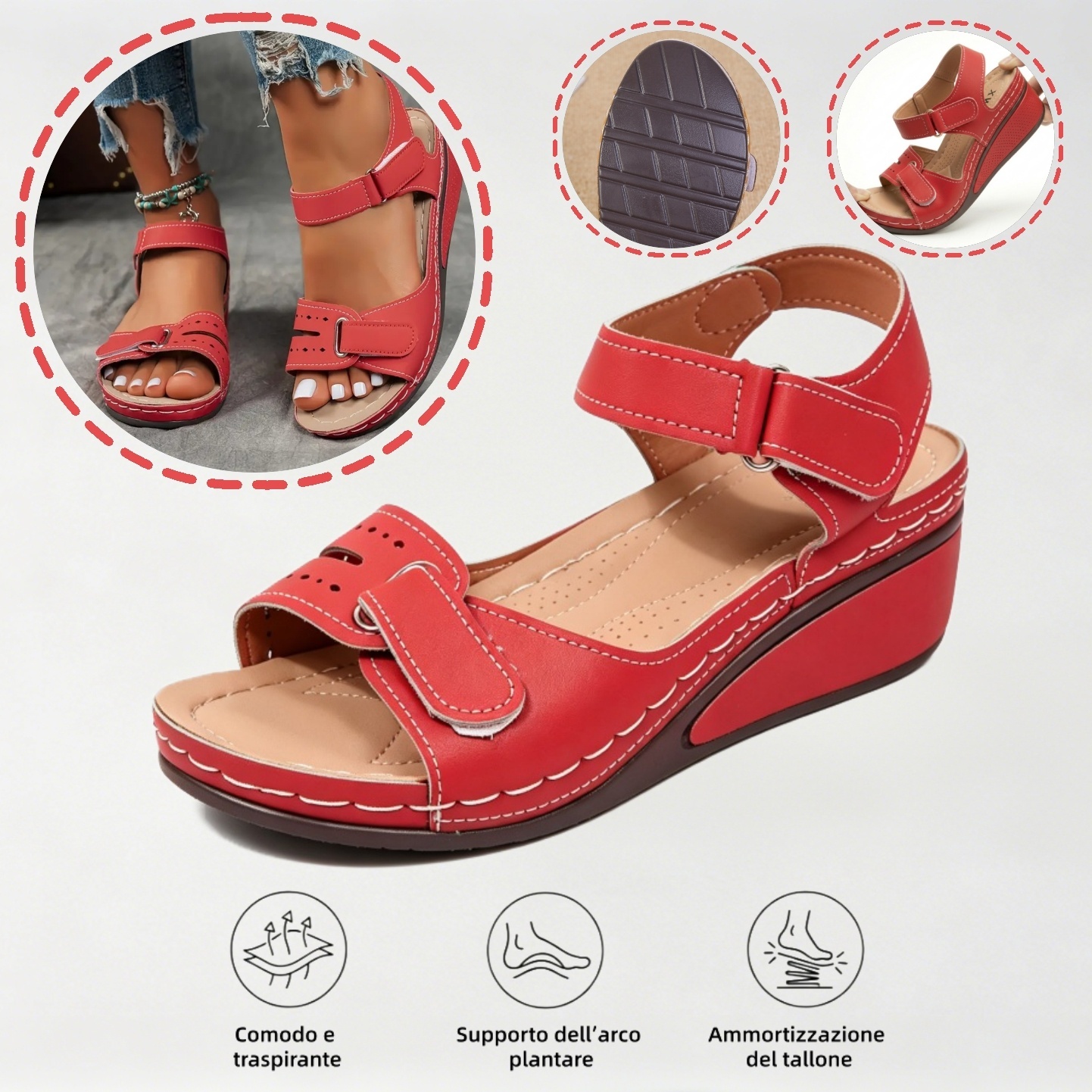 ⏰Ultimo giorno! Sconto del 67%! ✅ Scarpe ortopediche di qualità medica, appositamente progettate per problemi ai piedi, per alleviare il dolore alla schiena, alle articolazioni e ai piedi.