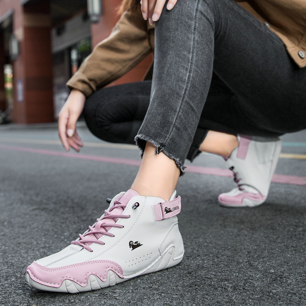 linokyr® - Scarpe ortopediche ergonomiche in pelle, impermeabili, alleviano il dolore ai piedi - unisex