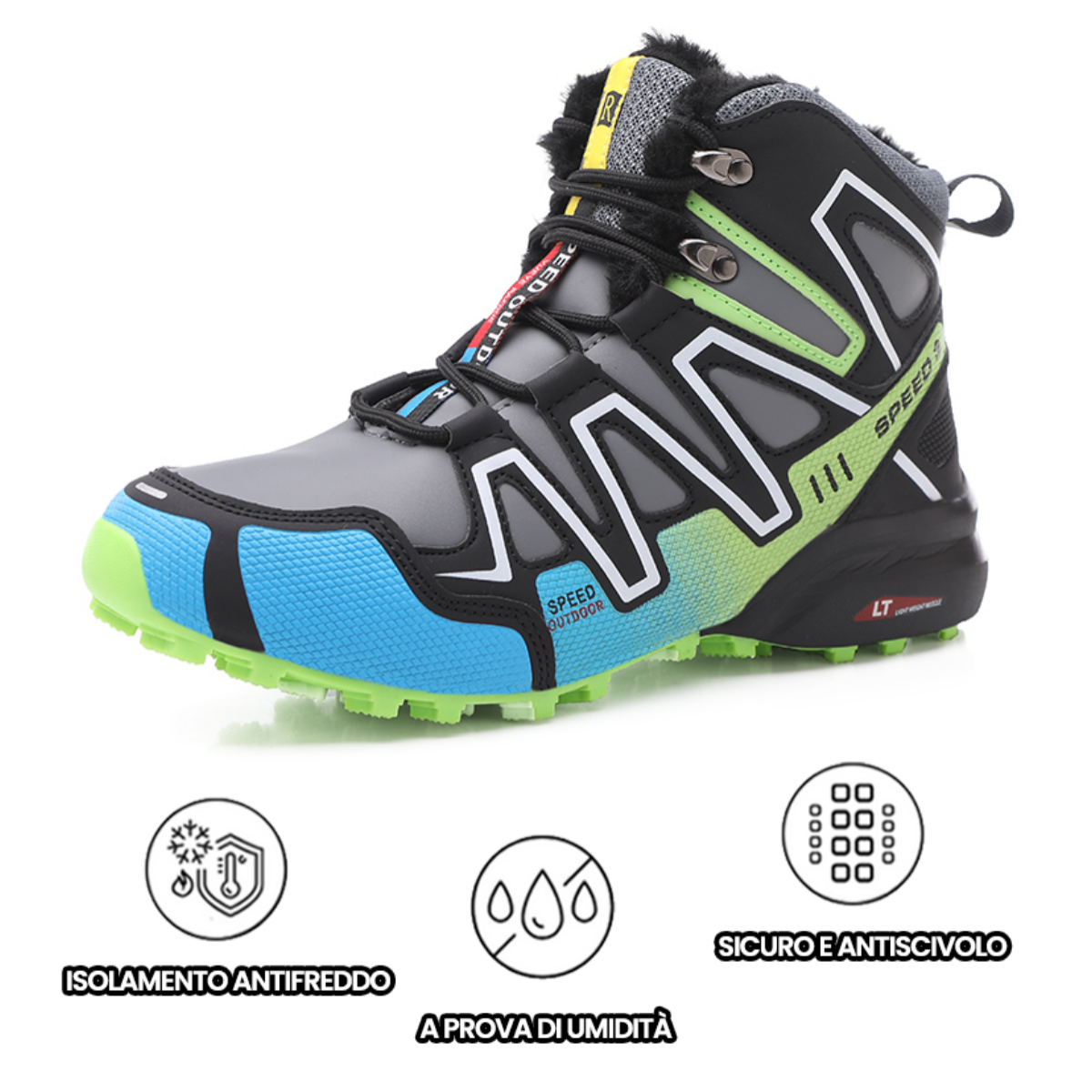 Linokyr® - Scarpa ortopedica invernale ergonomica per dolori a piedi, 